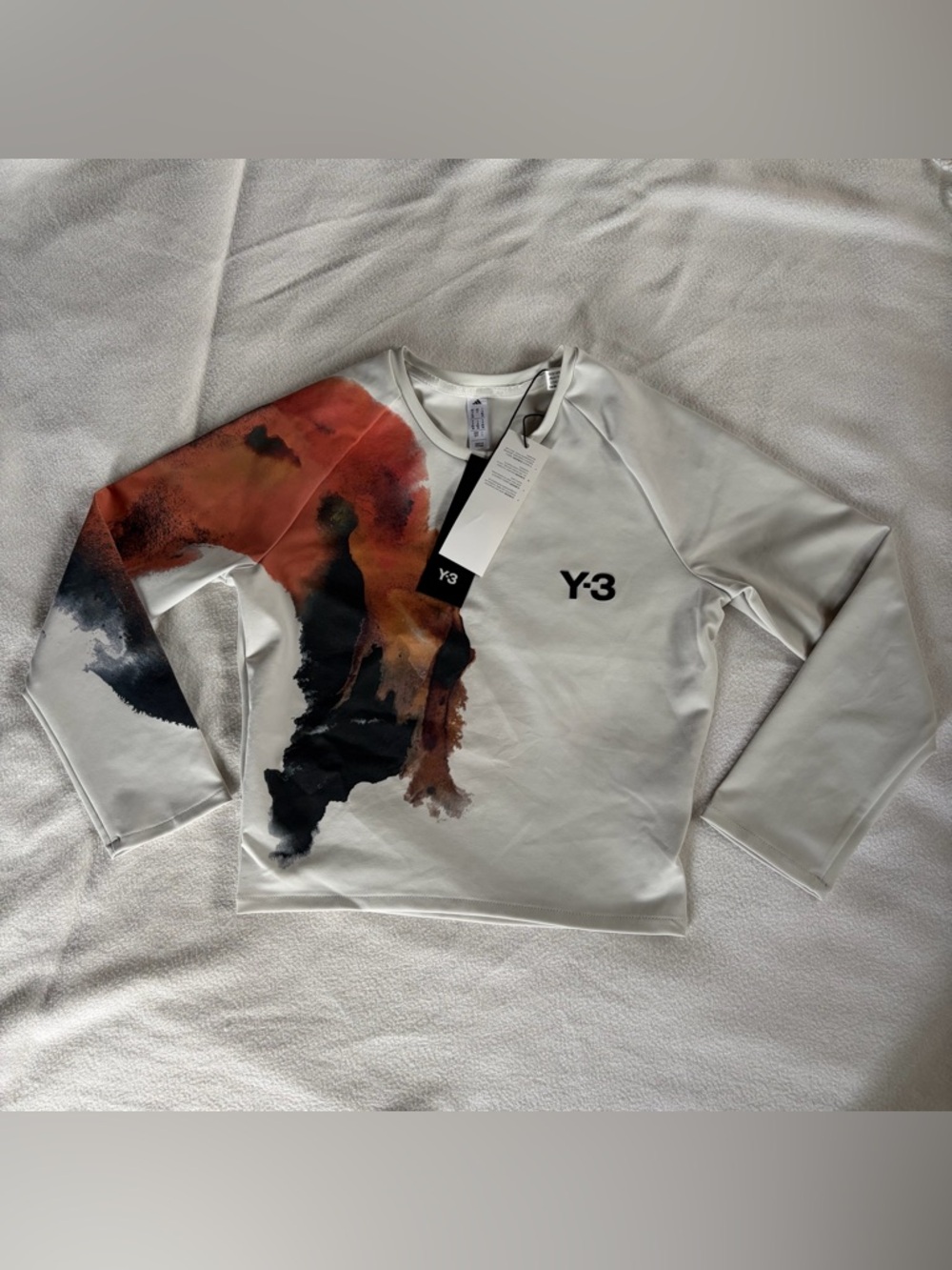 Y-3 Adidas x Y-3 Women’s Tennis Pro Cropped Long Sleeve Size Small - Picture 3 of 8